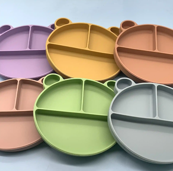 兒（ér）童矽（guī）膠餐盤（pán）防摔輔食碗